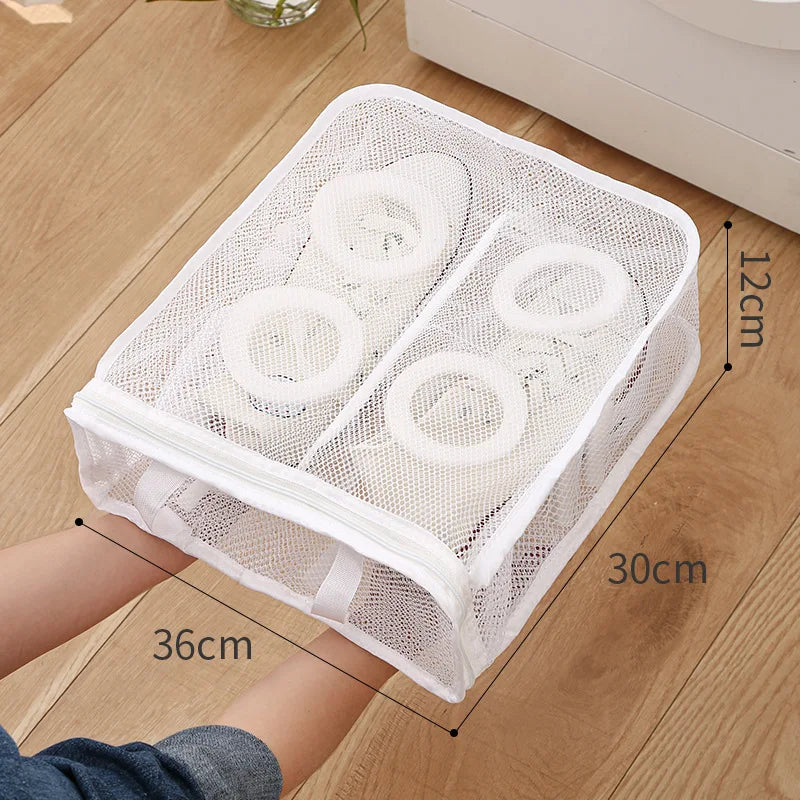 Shoes Laundry Bag Shoe Wash Bag for Washing Machine Reusable Zipper Shoe Washing Bag Sneaker Tennis Shoe Cleaner Kit Remove Dirt